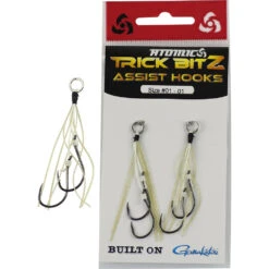 Atomic Trick Bitz Assist Hook Packs -Angling Sale Shop atomic trick Bitz assist hooks gold fleck tackleworld kawana