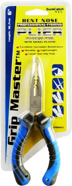 Sure Catch 6inch Bent Nose Multi Plier SCPH03 Grip Master -Angling Sale Shop bent nose 6inch