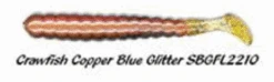 Charlie Brewers Slider Grub Originals -Angling Sale Shop crawfish copper blue glitter