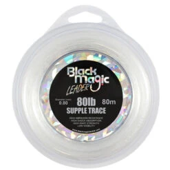 Black Magic Mono Leader Supple -Angling Sale Shop supple trace leader 80lb new label