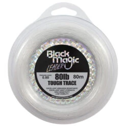 Black Magic Mono Leader Tough -Angling Sale Shop tough trace leader 80lb new label
